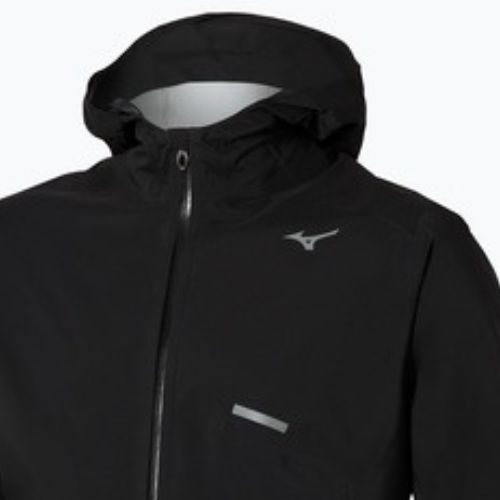 Vyriška bėgimo striukė Mizuno Trail Waterproof 20K Hooded black