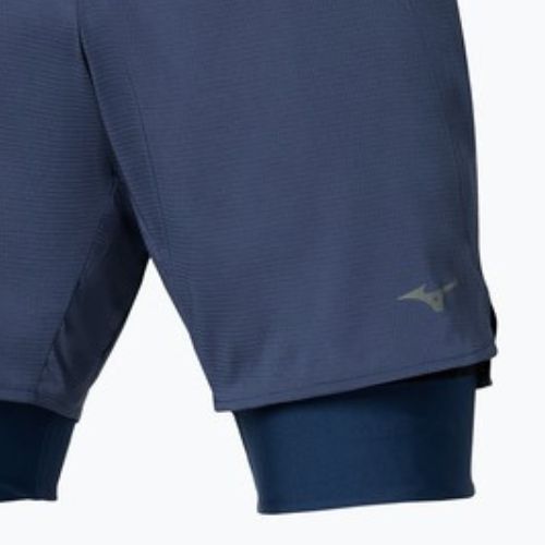 Vyriški bėgimo šortai Mizuno Trail Multipocket 2in1 estate blue