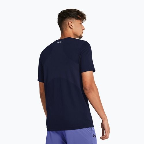 Vyriški treniruočių marškinėliai Under Armour Vanish Seamless midnight navy/mod gray