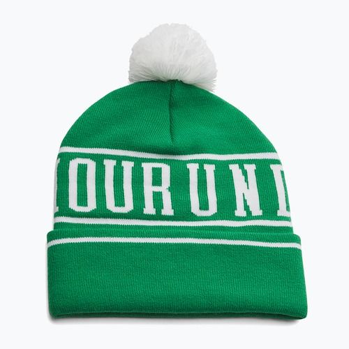 Vyriška žieminė kepurė Under Armour Halftime Pom Beanie team kelly green/white/white