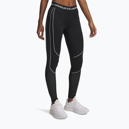 Moteriškos sportinės tamprės Under Armour ColdGear Textured black/white/white