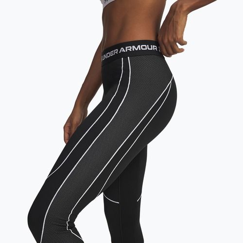 Moteriškos sportinės tamprės Under Armour ColdGear Textured black/white/white