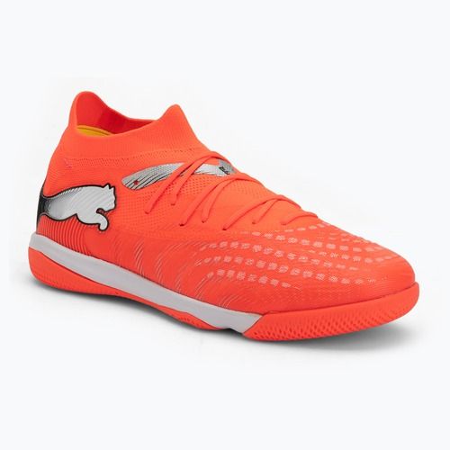 Futbolo bateliai PUMA Future 9 Match IT glowing red/puma white/puma black/puma silver