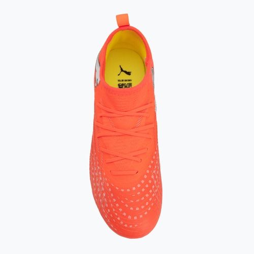 Vaikiški futbolo bateliai PUMA Future 9 Match FG/AG Jr glowing red/puma white/puma black/puma silver