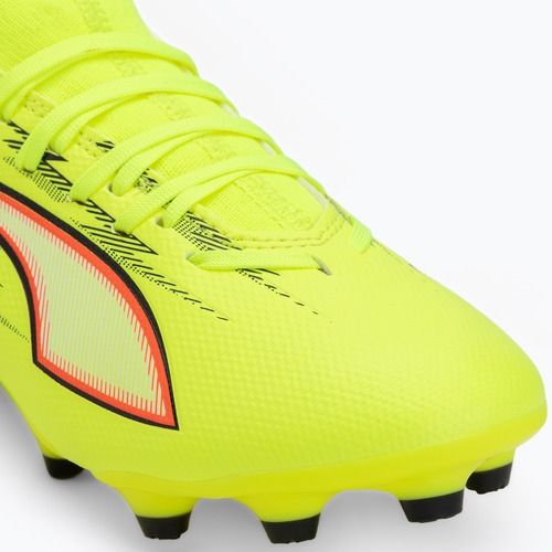 Vaikiški futbolo bateliai PUMA Ultra 6 Match FG/AG Jr yellow alert/puma black/glowing red/lime squeeze