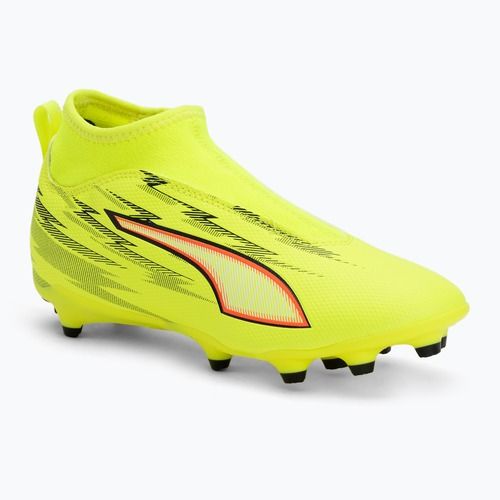 Vaikiški futbolo batai PUMA Ultra 6 Match+ LL FG/AG Jr yellow alert/puma black/glowing red/lime squeeze
