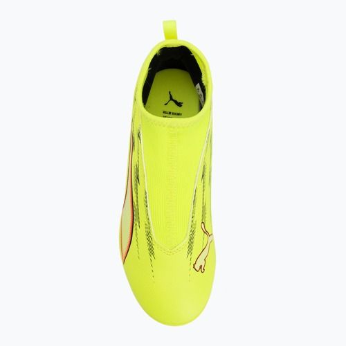 Vaikiški futbolo batai PUMA Ultra 6 Match+ LL FG/AG Jr yellow alert/puma black/glowing red/lime squeeze