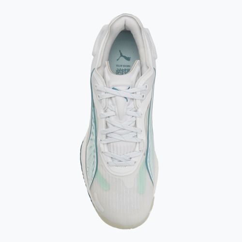 Moteriški rankinio batai PUMA Accelerate Nitro SQD 4 Game On Puma White/Baltic Sea Blue/Fresh Water