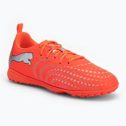 Vaikiški futbolo bateliai PUMA Future 9 Play TT Jr glowing red/puma white/puma black/puma silver