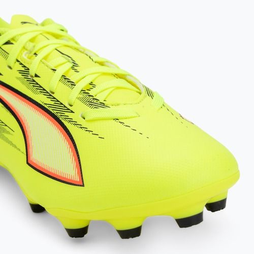 Vaikiški futbolo bateliai PUMA Ultra 6 Play FG/AG Jr yellow alert/puma black/glowing red/lime squeeze