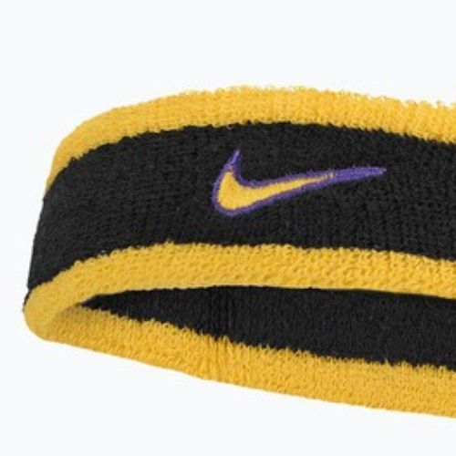 Frotinė galvos juosta Nike Swoosh Classic Headband black/court purple/university gold
