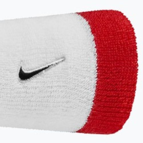 Frotinės riešo juostos Nike Swoosh Classic Doublewide Wristbands 2 vnt Game Royal/University Red/Black