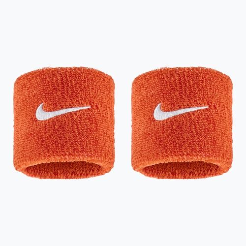 Riešų juostos Nike Swoosh Classic Wristbands 2 vnt. team orange/white
