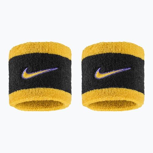Riešo juostos Nike Swoosh Classic Wristbands 2 vnt. black/court purple/university gold