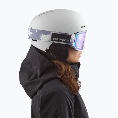 Slidinėjimo akiniai Salomon S/View 3 ice flow/ml light blue
