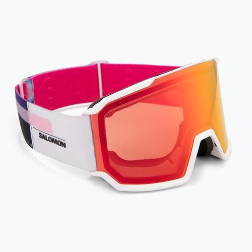 Slidinėjimo akiniai Salomon S/View 3 white/ml mid red