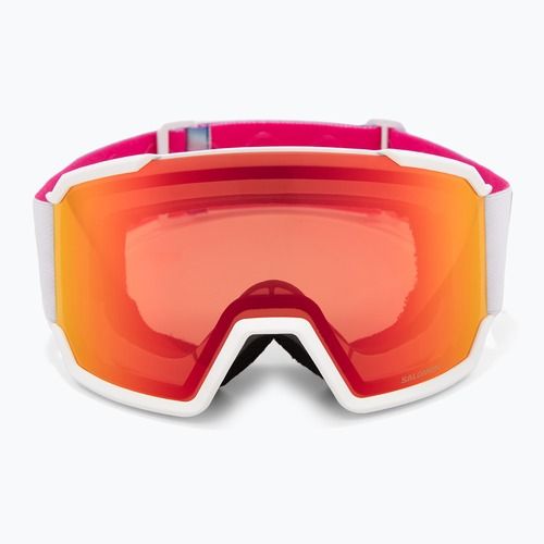 Slidinėjimo akiniai Salomon S/View 3 white/ml mid red