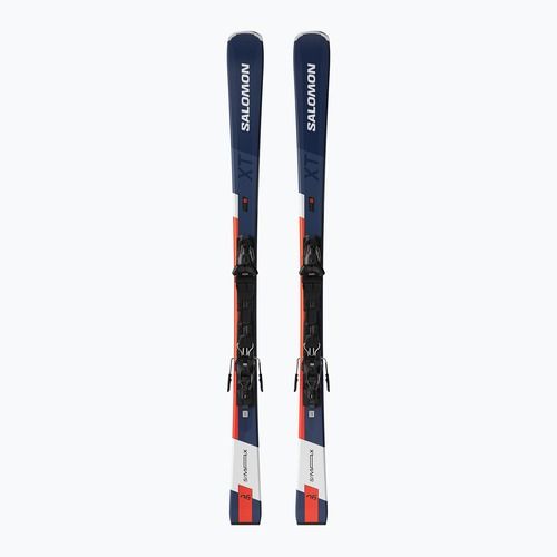 Kalnų slidės Salomon S/Max 6 XT + apkaustai M10 GW silver/legion blue met/fiery coral