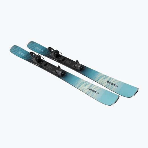 Moteriškos kalnų slidės Salomon Stance W 80 + apkaustai M10 GW alaskan blue/porcelain/lime cream