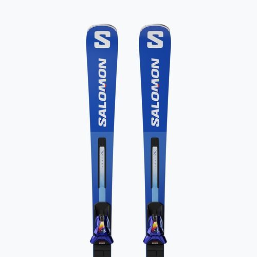 Kalnų slidės Salomon S/Race SL Pro + apkaustai I12 GW race blue/white