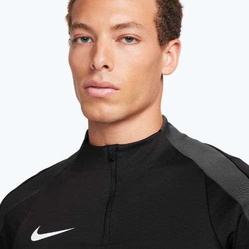 Futbolo marškinėliai ilgomis rankovėmis Nike Strike Dri-Fit 1/2 Zip Drill Top Black/Anthracite/White
