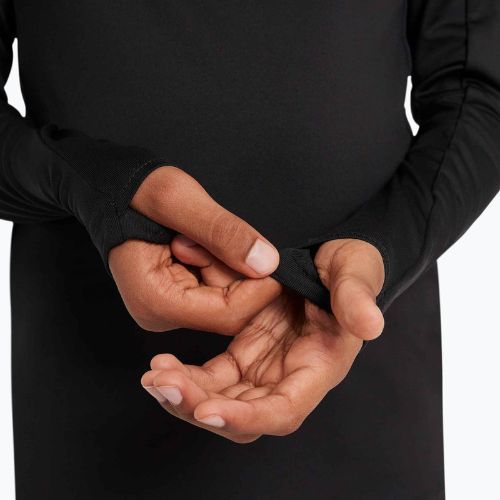 Vaikiški futbolo marškinėliai ilgomis rankovėmis Nike Dri-FIT Strike Jr black/black/anthracite/white