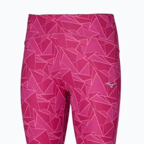 Moteriškos bėgimo tamprės Mizuno 7/8 Printed pink peacock