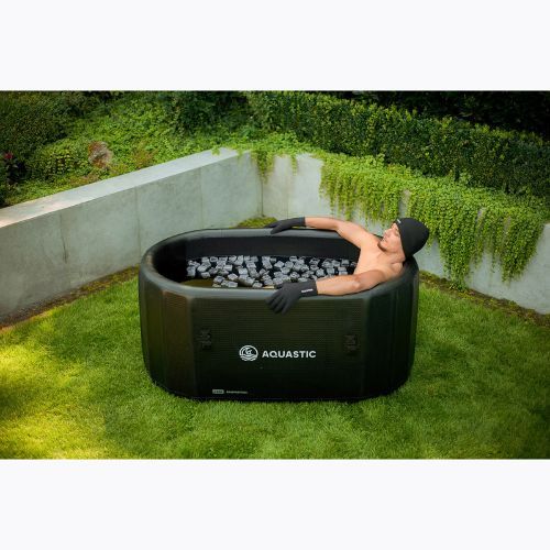 Rinkinys AQUASTIC baseinas 456L su BrrFree agregatu morsavimo black
