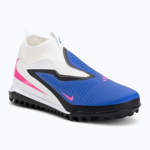 Vaikiški futbolo bateliai Nike Phantom 6 High Academy TF racer blue/white/pink blast