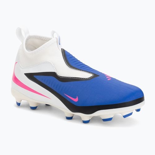 Vaikiški futbolo bateliai Nike Jr. Phantom 6 High Academy FG/MG racer blue/white/pink blast