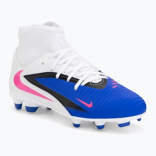 Vaikiški futbolo bateliai Nike Phantom 6 High Club FG/MG racer blue/white/pink blast