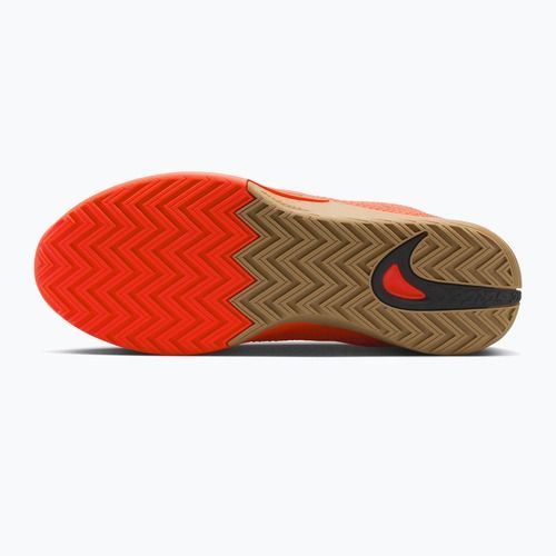 Vyriški krepšinio batai Nike Street Flare bright crimson/gum light brown/black