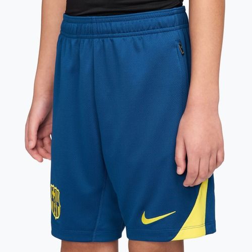 Vaikiški futbolo šortai Nike FC Barcelona Strike SE Jr Gym Blue/Opti Yellow/Opti Yellow