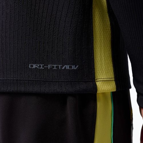 Vyriški futbolo marškinėliai ilgomis rankovėmis Brazil Strike Elite Jordan Dri-Fit Drill Top black/yellow pulse/light mint/P109C