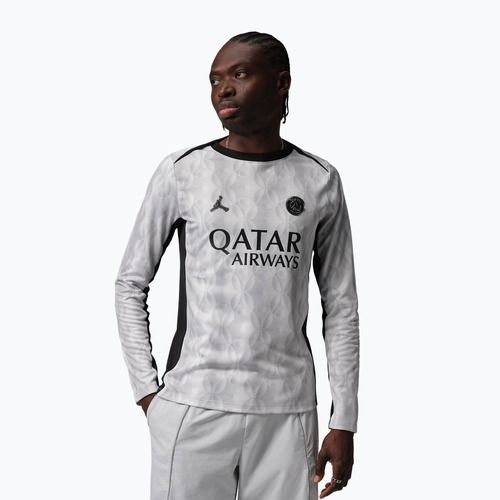 Vyriški futbolo marškinėliai su ilgomis rankovėmis Nike Paris Saint-Germain Academy Pro Warm SE medium grey/black/black