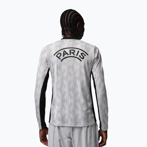 Vyriški futbolo marškinėliai su ilgomis rankovėmis Nike Paris Saint-Germain Academy Pro Warm SE medium grey/black/black