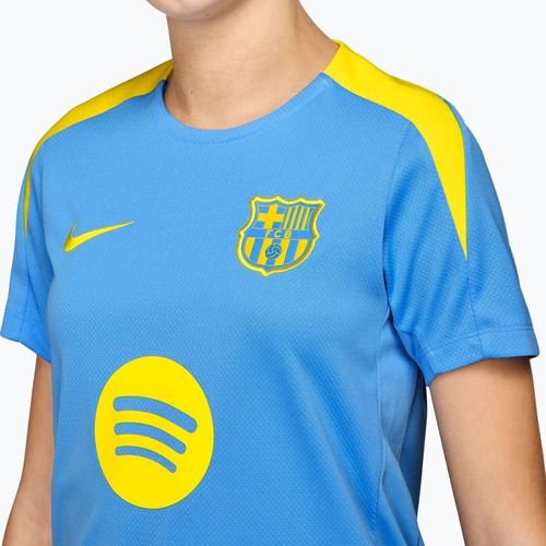 Vaikiški futbolo marškinėliai Nike FC Barcelona Strike SE Jr university blue/opti yellow