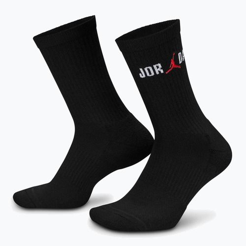 Skarpety Nike Jordan Everyday Crew 1 para black/white/university red