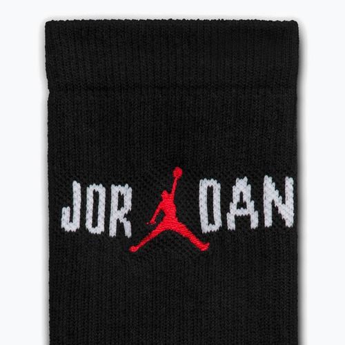 Kojinės Nike Jordan Everyday Crew 1 pora black/white/university red