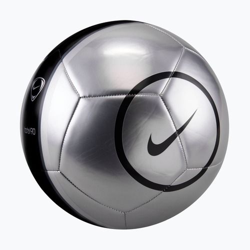Futbolo kamuolys Nike Academy T90 Metallic '26 metallic silver/black/black dydis 5