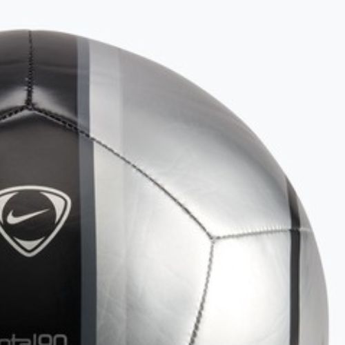 Futbolo kamuolys Nike Academy T90 Metallic '26 metallic silver/black/black dydis 5