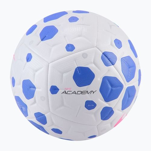 Futbolo kamuolys Nike Academy white/racer blue/pink blast dydis 5