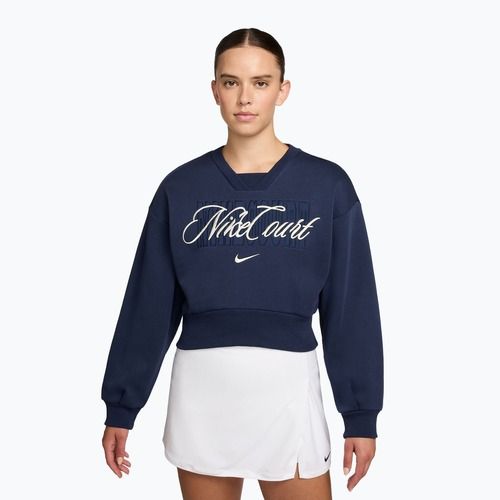Moteriškas džemperis Nike Court Collection French Terry Crew Neck midnight navy/sail