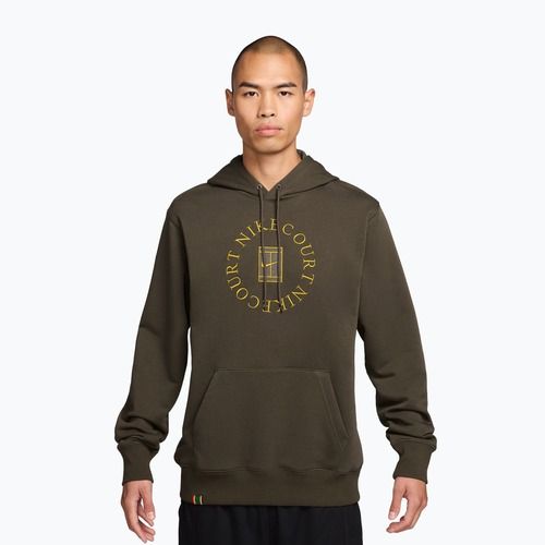 Vyriškas teniso džemperis Nike Court Dri-Fit Heritage French Terry Hoodie dark hazel/saffron quartz
