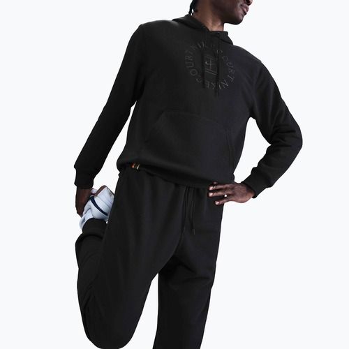 Vyriškas teniso džemperis Nike Court Dri-Fit Heritage French Terry Hoodie black/anthracite