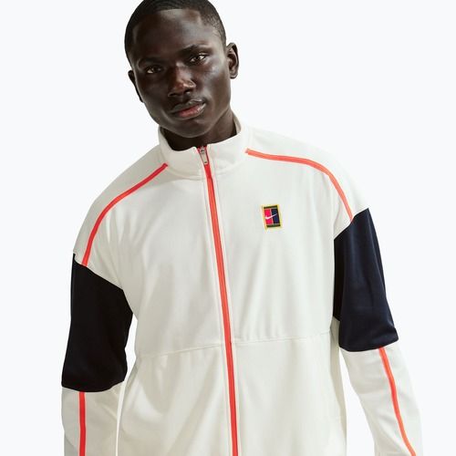 Vyriškas teniso džemperis Nike Court Heritage sail/turf orange