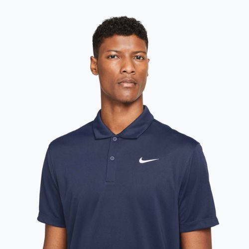 Vyriški teniso marškinėliai Nike Court Dri-Fit Polo Solid obsidian/white