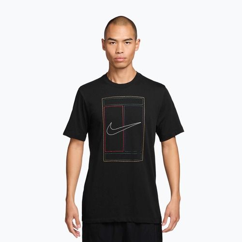 Vyriški marškinėliai Nike Court Heritage black