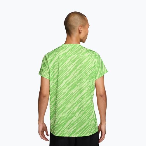 Vyriški teniso marškinėliai Nike Court Dri-Fit Victory Print mean green/black