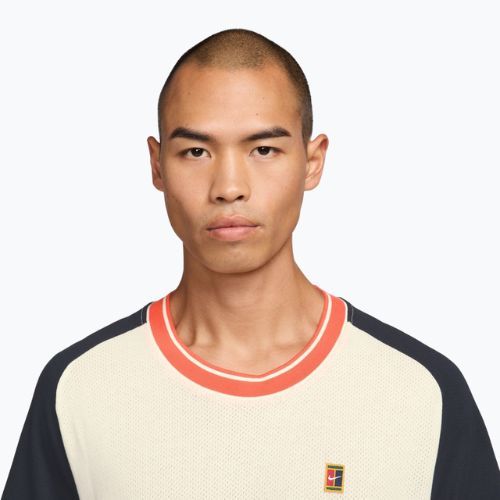 Vyriški teniso marškinėliai Nike Court Heritage sail/dark obsidian
